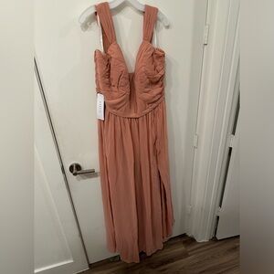 Azazie Evie Bridesmaid Dress in Champagne Rose